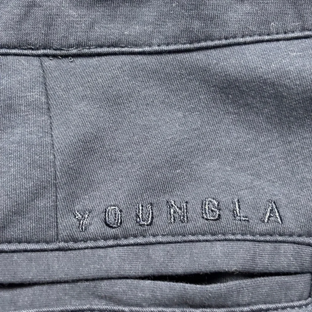 Athleisure YoungLA Navy Blue Performance Preppy Chino Shorts Size XL